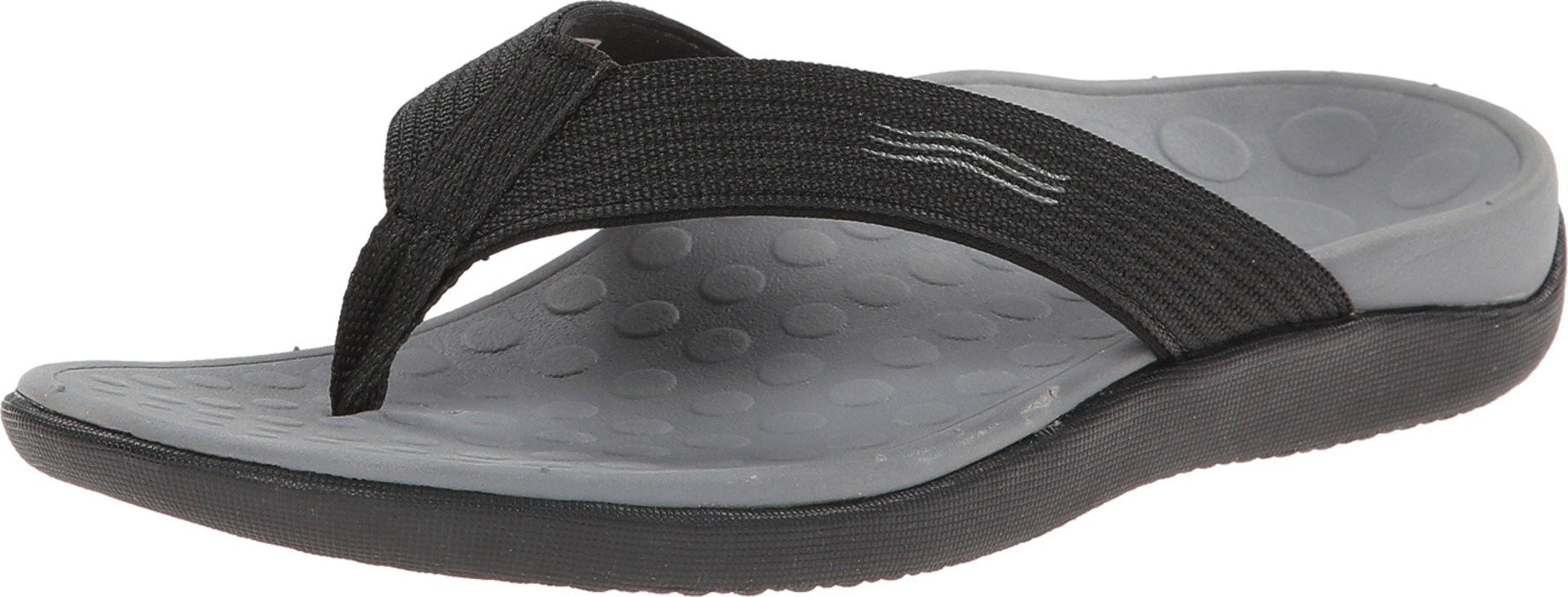 Vionic Unisex Wave Toe Post Sandal, 9 B(M) US Women / 8 D(M) US Men, (Black)