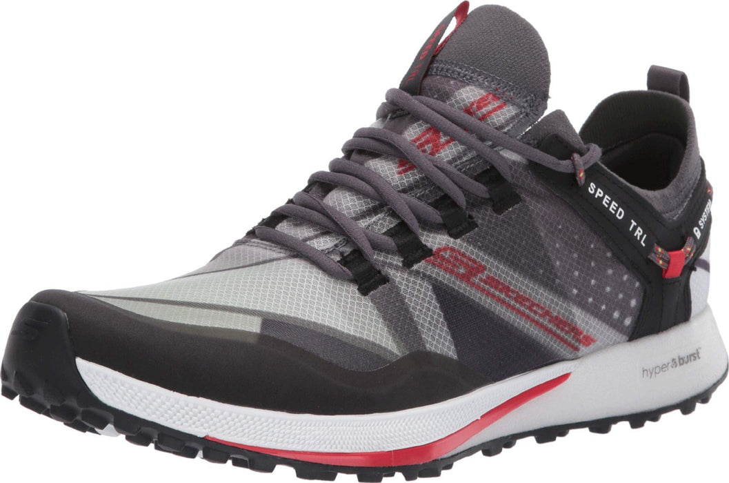 Skechers Go Run Speed Trail Charcoal/Red Men's 9.5, Women's 11 Medium