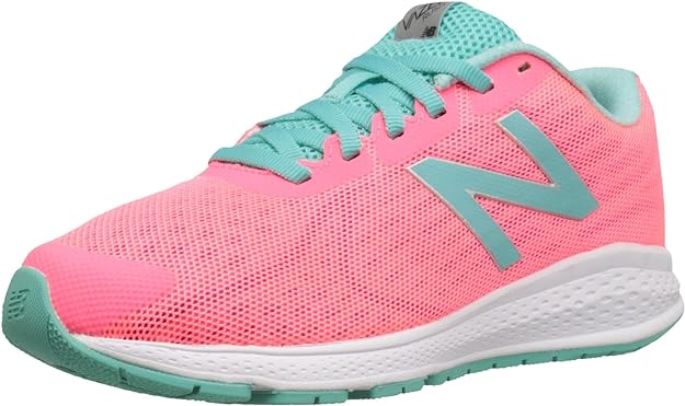 New Balance Kid's Vazee Rush V2 Running Shoe, Pink/Teal, 6.5 W US Big Kid